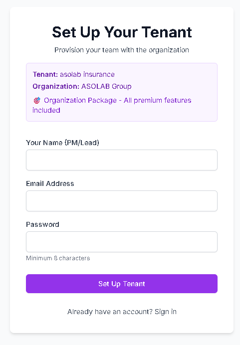 สร้างลิงก์ Provision และส่งให้ PM